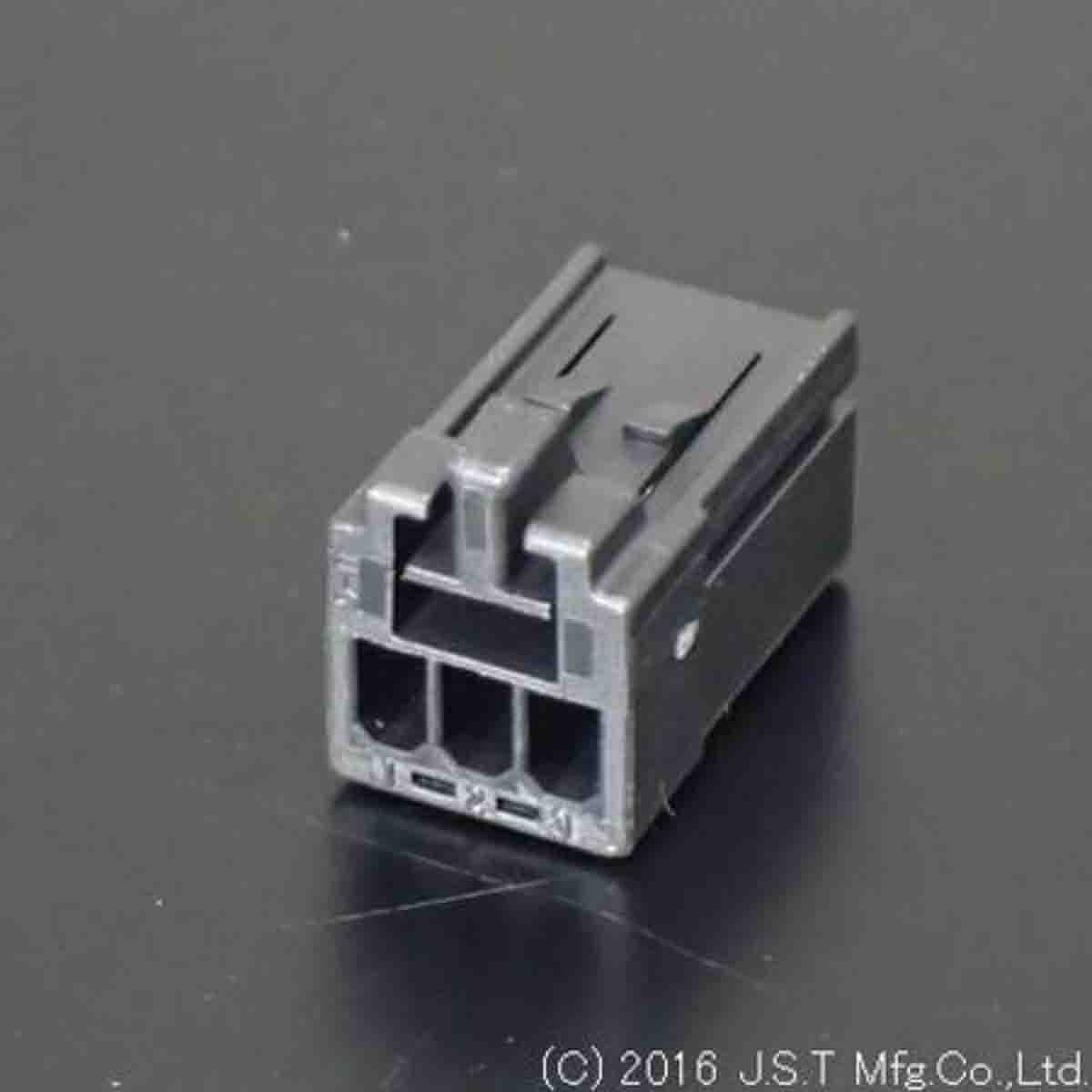 JST, J2000 Female PCB Connector Housing, 2.5mm Pitch, 3 Way, 1 Row