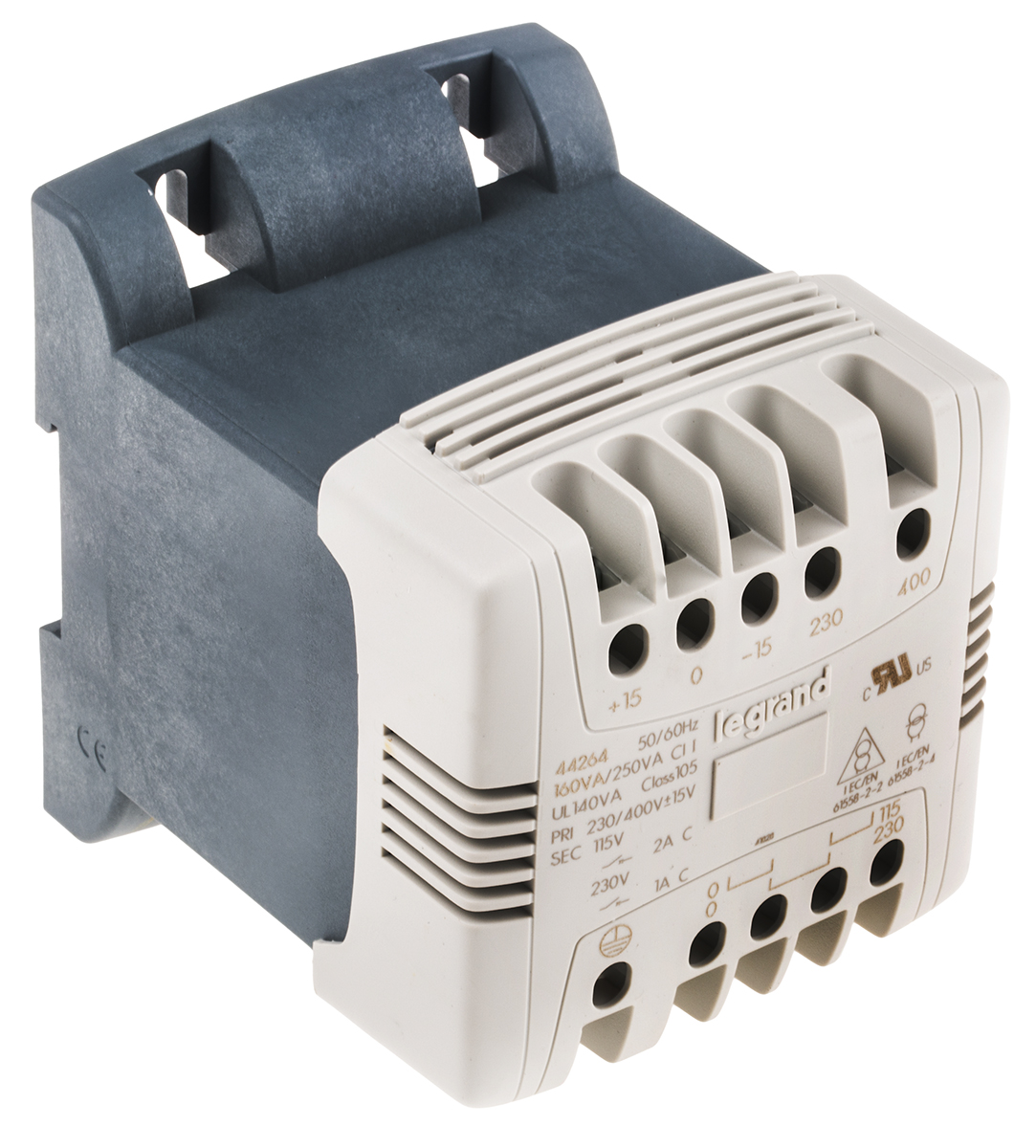 Legrand 160VA DIN Rail Transformer, 230V ac, 400V ac Primary, 115V ac Secondary