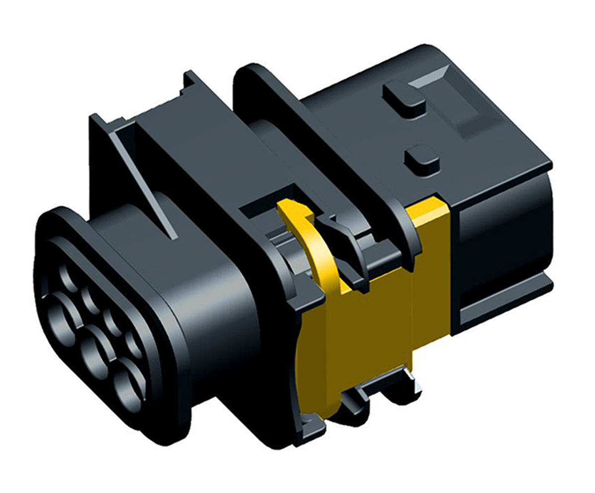 TE Connectivity, HDSCS Automotive Connector Plug Black Plug-In 7 Way 1-1703648-1