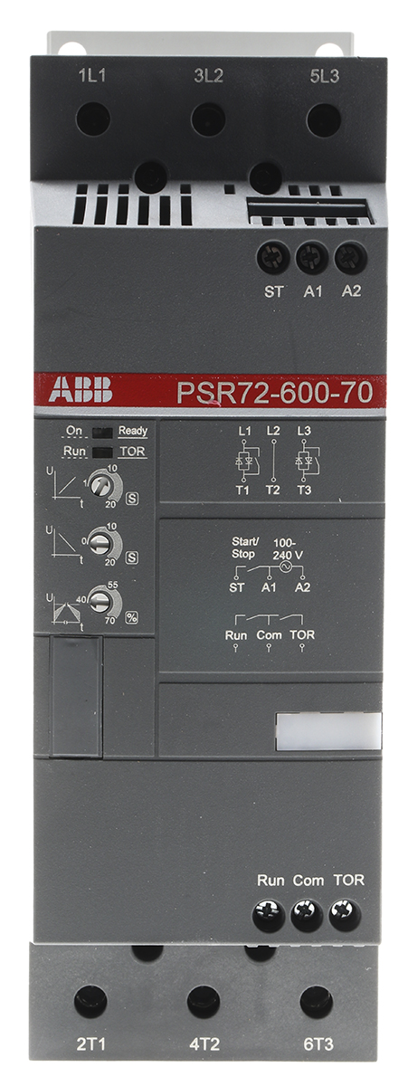 ABB Soft Starter, , 37 kW, 600 V ac, 3 Phase, IP10