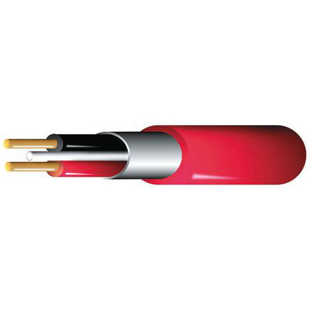 Prysmian FP200 Fire Performance 2.5 mm² 2 Core Power Cable, Red, 100m