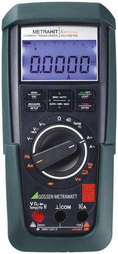 Gossen Metrawatt METRAHIT EU PRO Handheld Digital Multimeter, True RMS, 10A ac Max, 10A dc Max, 1000V ac Max