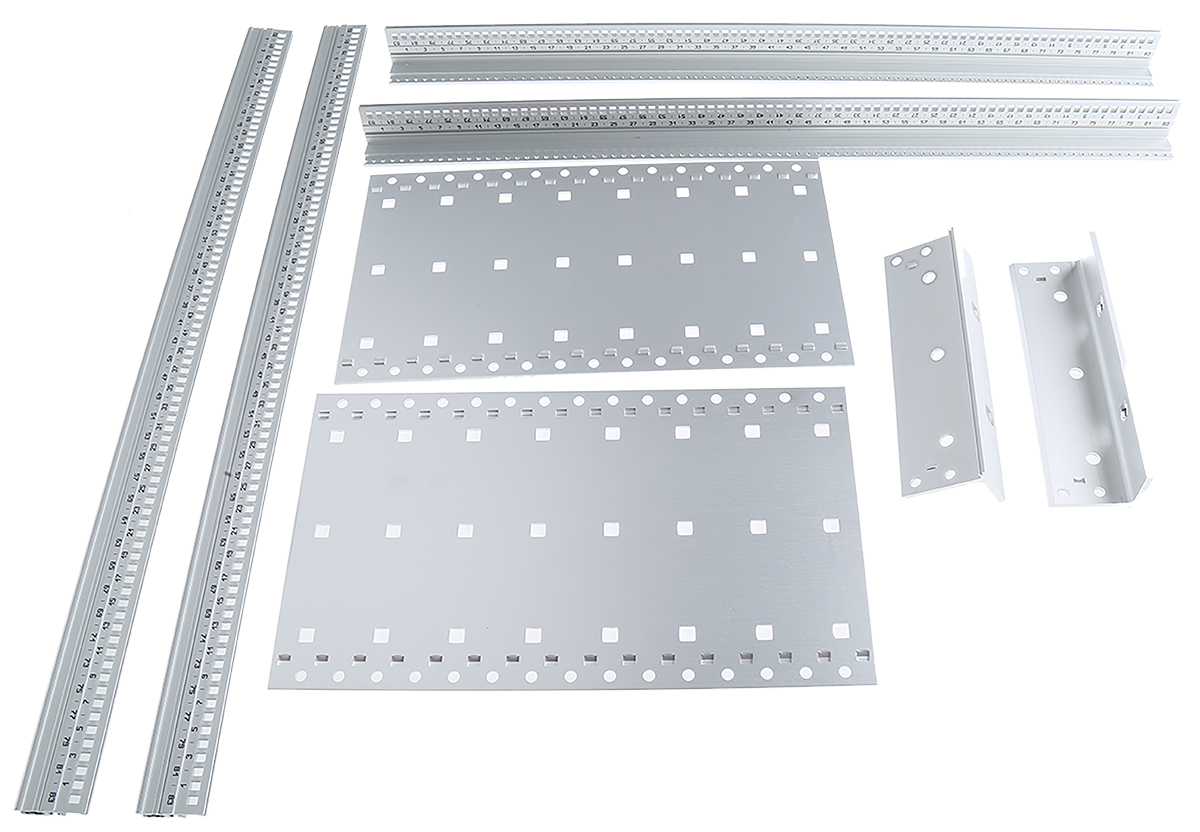 nVent SCHROFF EuropacPRO Series 3U Aluminium, Stainless Steel Rack Mount Chassis, 84HP, 235mm Depth