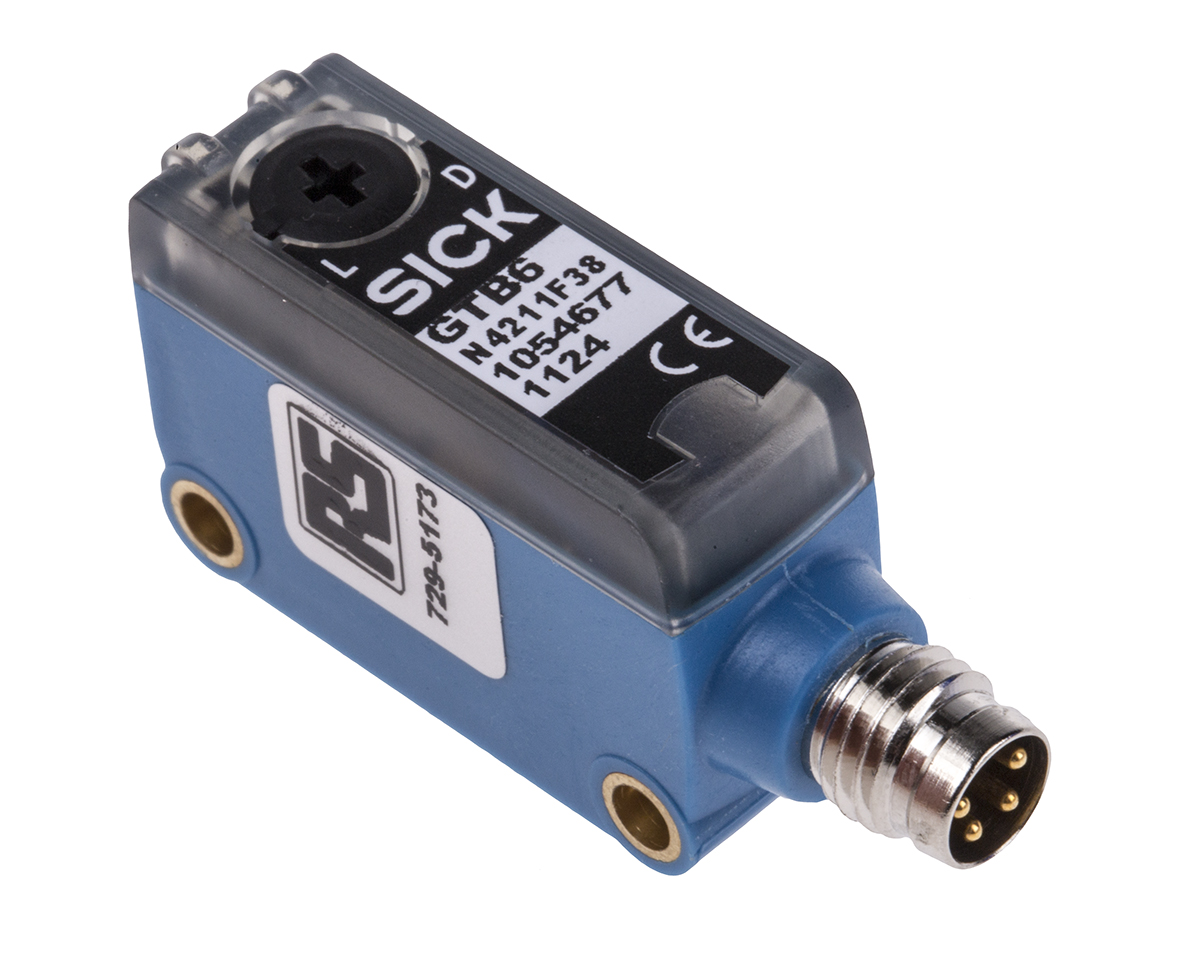 RS PRO Background Suppression Photoelectric Sensor, Block Sensor, 5 mm → 250 mm Detection Range