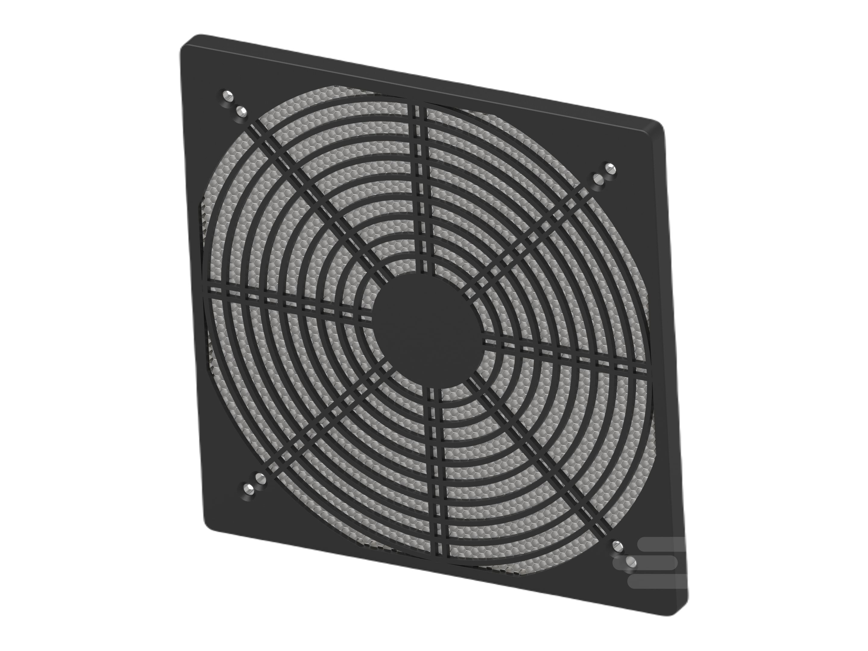 TE Connectivity Black ABS Vent Grille, 200 x 200mm