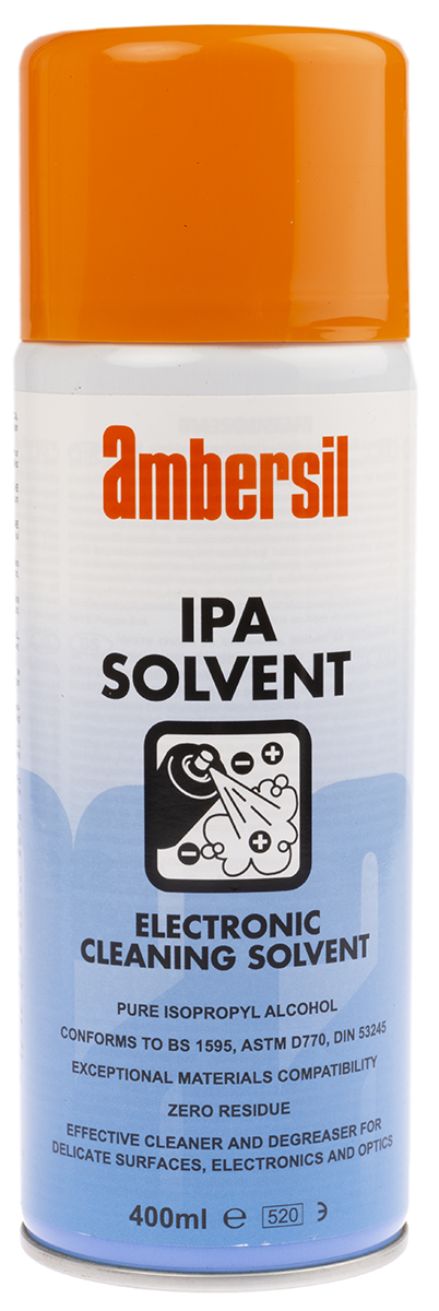 Ambersil IPA Solvent Isopropyl Alcohol 400 ml Aerosol