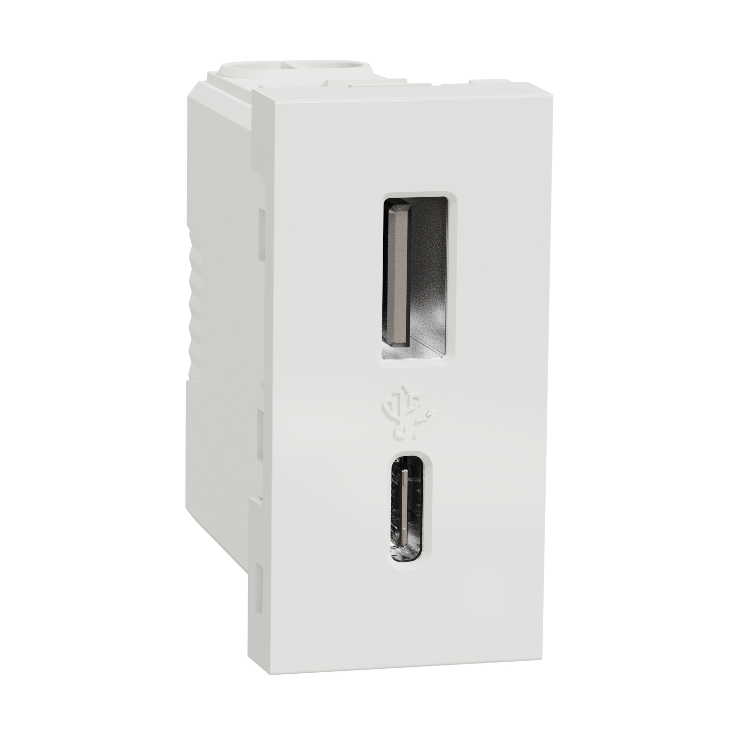 Schneider Electric White 2 Gang USB Socket, 1 A, 2.4 A, USB A, USB C, Indoor Use