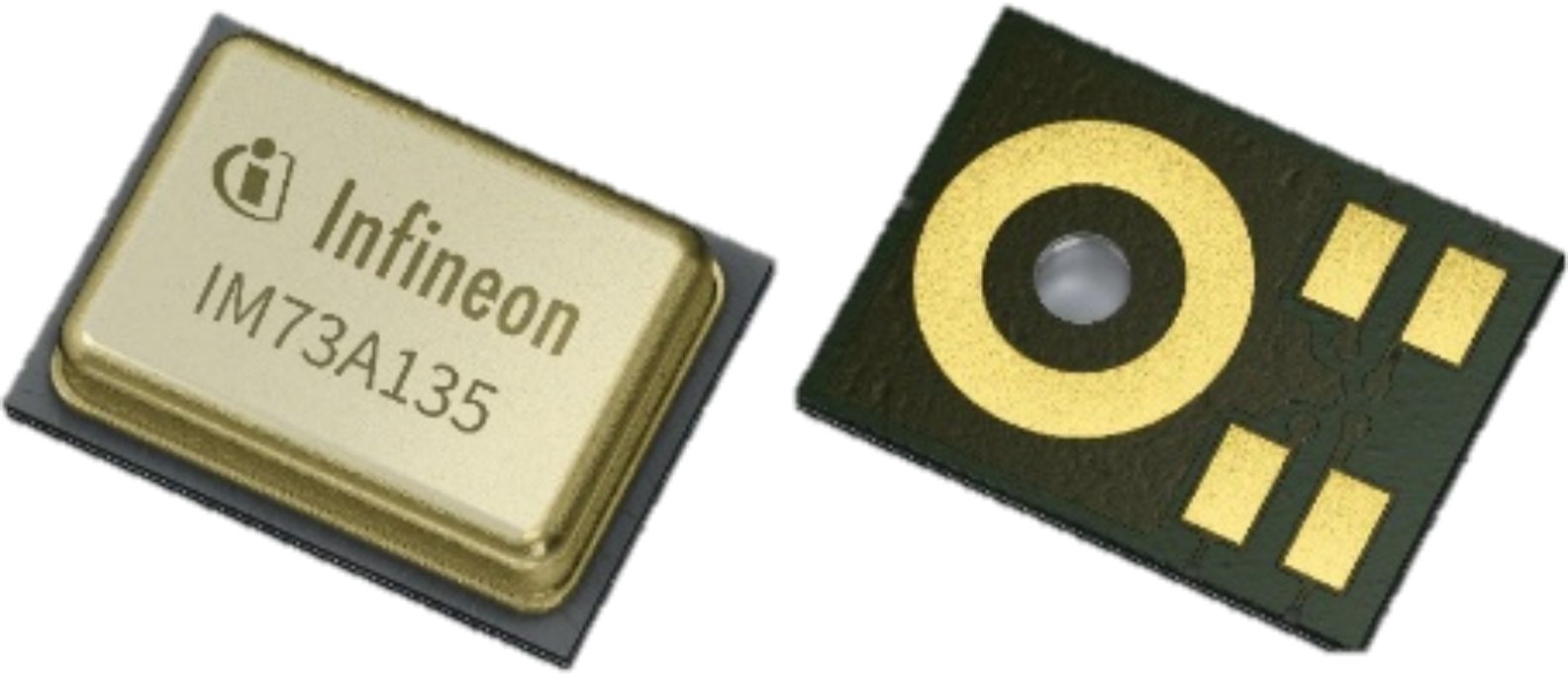 Infineon 5 Pin Microphone, Omni-Directional, Analogue Output, PG-LLGA-5-2, 1.52 → 3V