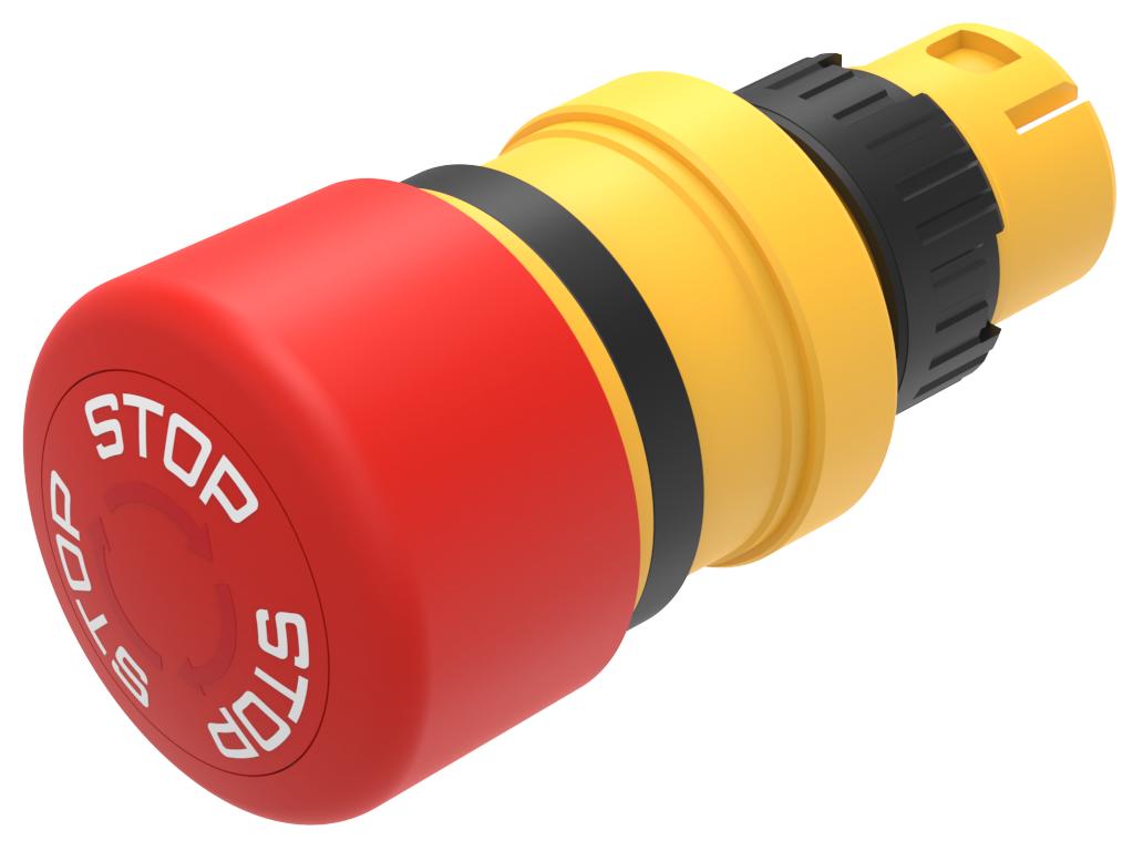 EAO 61 Series Red Maintained Push Button Head, 16mm Cutout, IP65