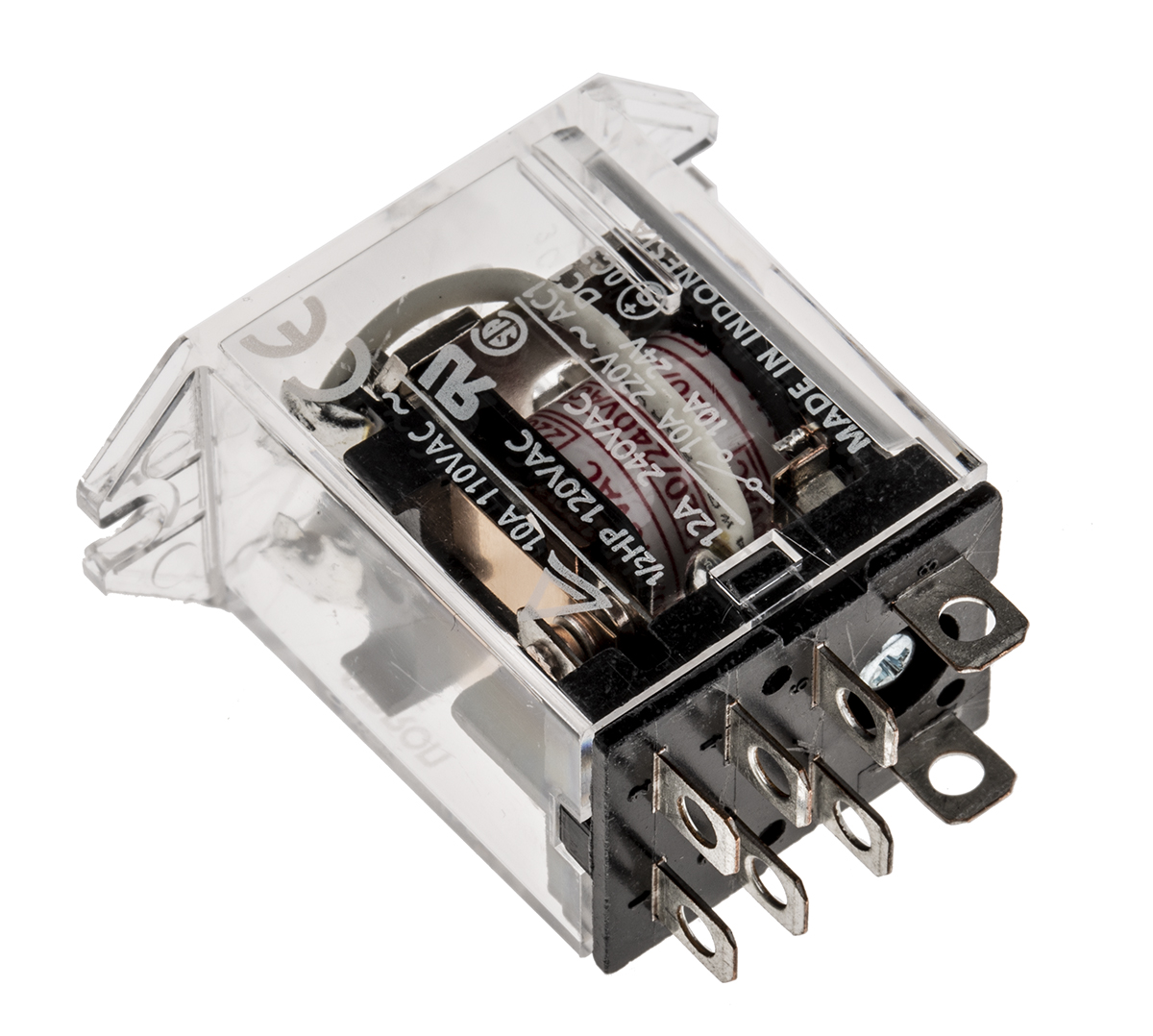 Omron Flange Mount Power Relay, DPDT
