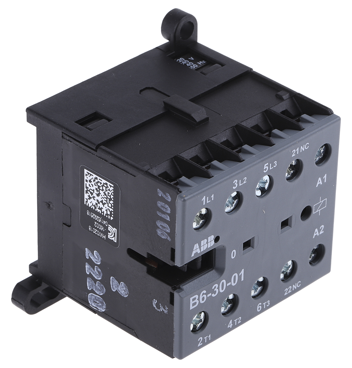 ABB B6 B Contactor, 230 V ac Coil, 3-Pole, 9 A, 4 kW, 3NO, 690 V ac
