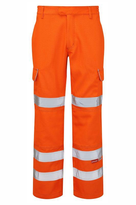 PULSAR PRARC07 Orange Hi Vis Work Trouser 28-50 in 28 in