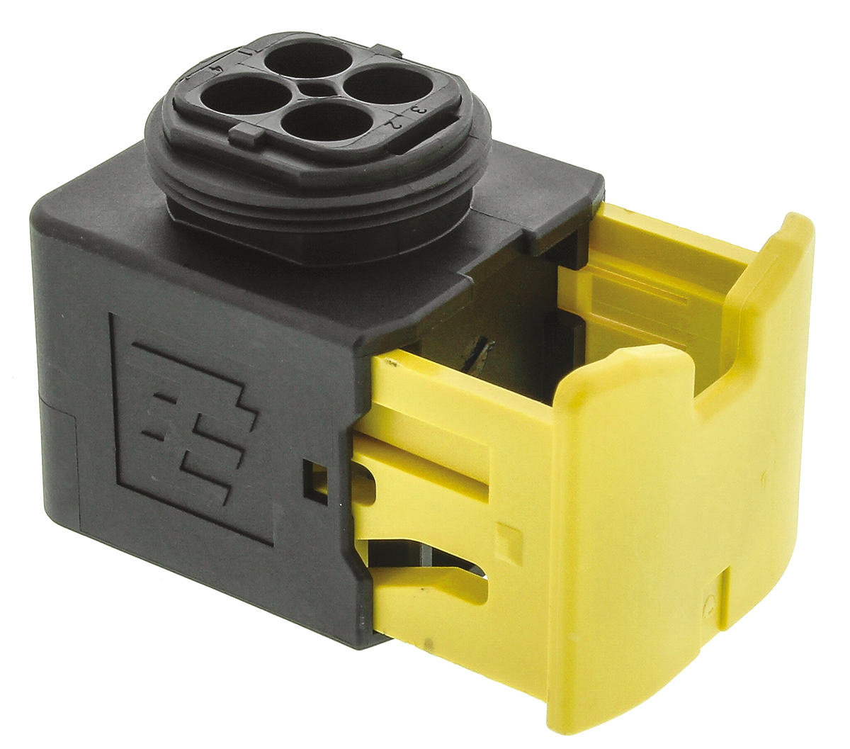 TE Connectivity, HDSCS Automotive Connector Socket Black Cable Mount 4 Way 1-1418390-1