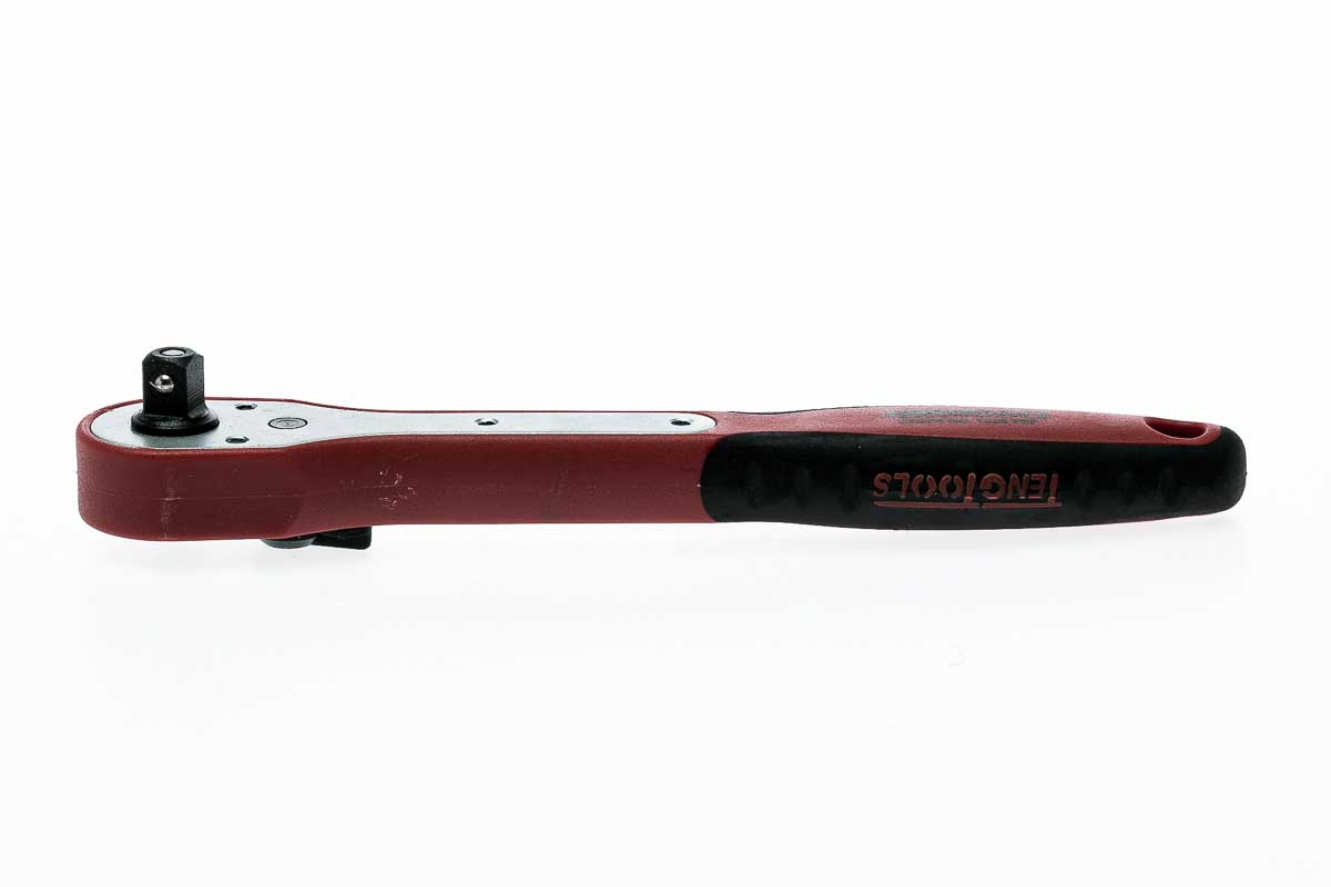 Teng Tools 1/4 in Square Ratchet with Ratchet Handle, 26 mm Overall