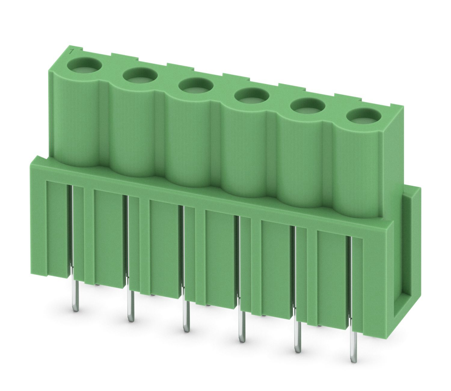 Phoenix Contact, 5.08mm Pitch, COMBICON ICV, 6 Way, , Pluggable Terminal Block, Inverted Header, Through Hole, Solder