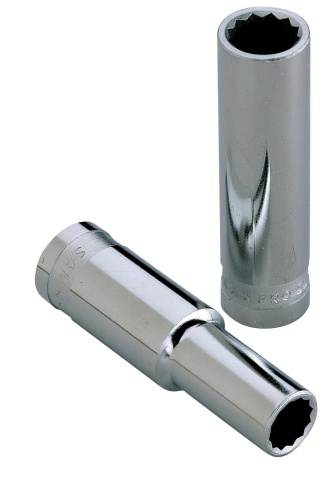 SAM 1/2 in Drive 27mm Deep Socket, 6 point, 82 mm Overall Length