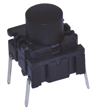 MEC IP67 Black Cap Tactile Switch, SPST 50 mA @ 24 V dc