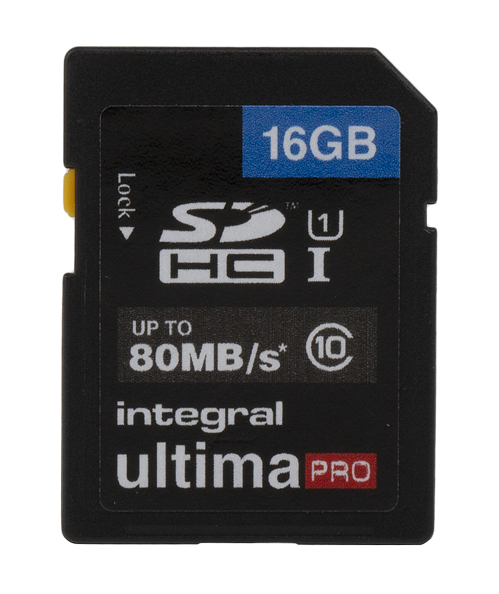 Integral Memory 16 GB SDHC SD Card, Class 10, UHS-1 U1