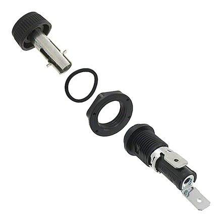 Eaton 16A Panel Mount Fuse Holder for 5 x 20mm Fuse, 1P, 250V ac