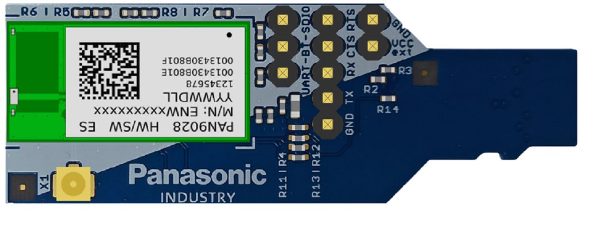 Panasonic ENWF9408AVEF 3.3V WiFi Module Evaluation Kit, 2.4 GHz IEEE Std. 802.11 b/g GPIO, SDIO, UART