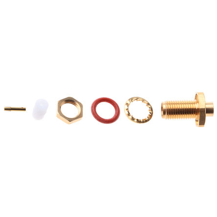 Radiall, Jack Panel Mount SMA Connector, 50Ω, Solder Termination, Straight Body