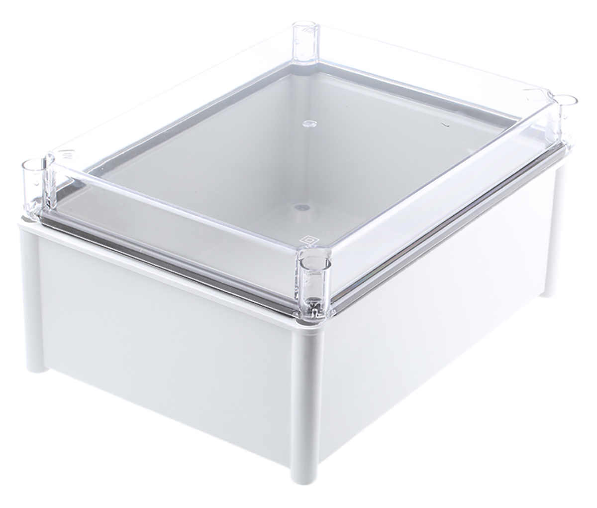CAHORS GRP Combiester Series Grey Fibreglass Enclosure, IP66, Transparent Lid, 360 x 270 x 171mm
