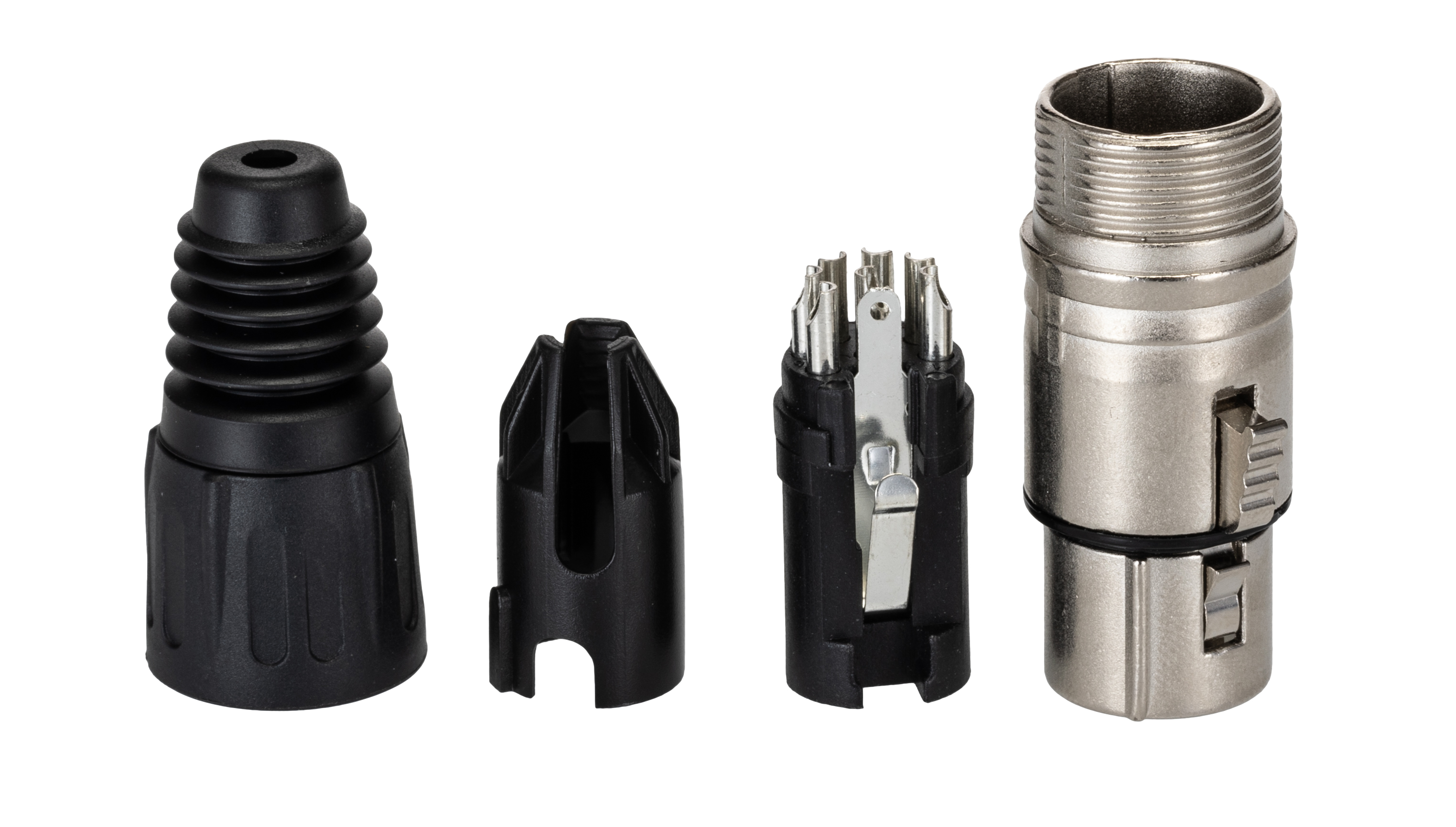 RS PRO Cable Mount XLR Connector, Female, 75 V, 7 Way, Nickel Plating