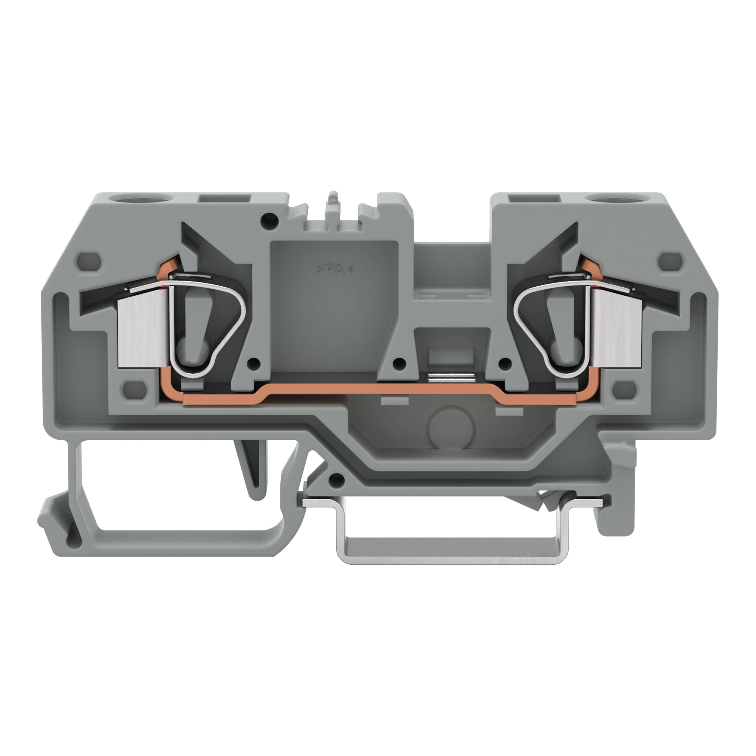 WAGO 282-901-1 282 Series Grey, 6mm², 2-Level, Cage Clamp Termination