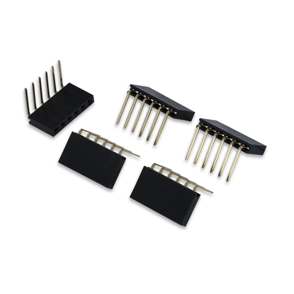 Digilent 240-078 Female Right Angle 6-pin Header for use with Pmod and breadboard
