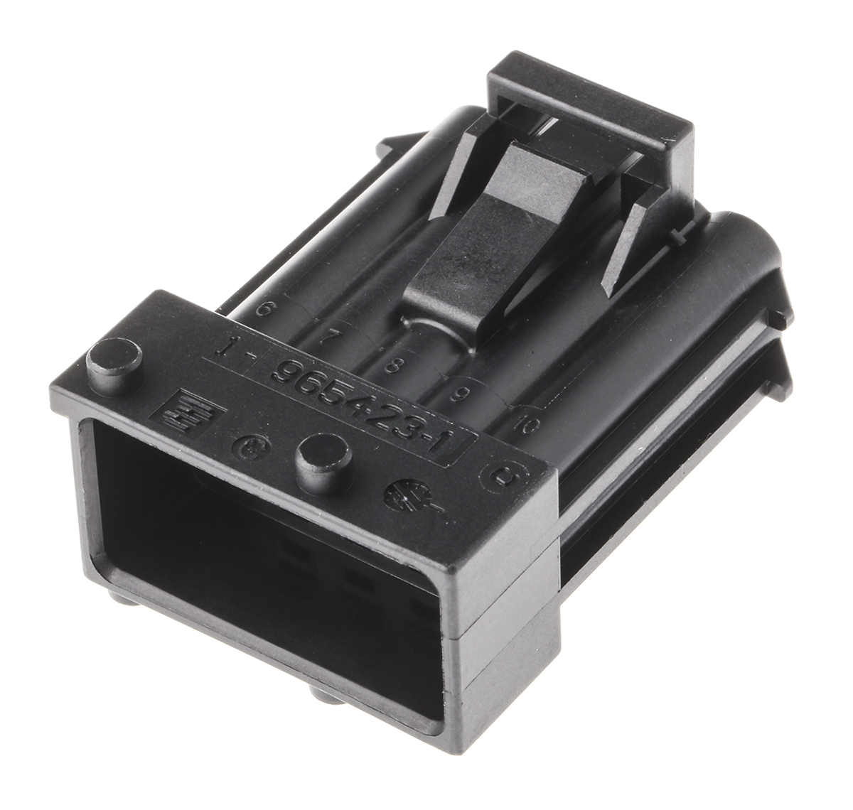 TE Connectivity, Junior Power Timer Automotive Connector Plug Black 10 Way, Solder Termination 1-965423-1