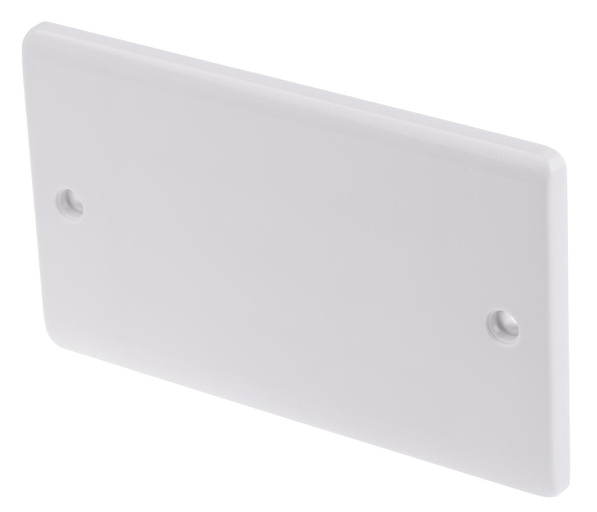 RS PRO White 2 Gang Blanking Plate