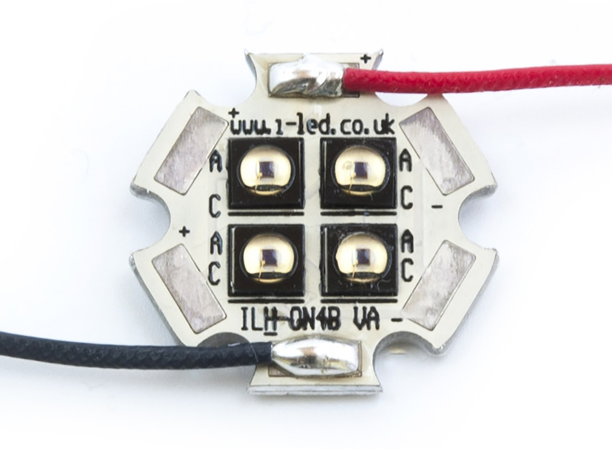 ILH-IW04-85ML-SC201-WIR200. ILS, OSLON Black PowerStar 850nm IR LED Array, PCB SMD package