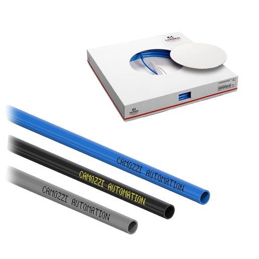 Camozzi Air Hose Black Polyurethane 6mm x 25m TPU Series, TPU-6/4-0101-BK-B25