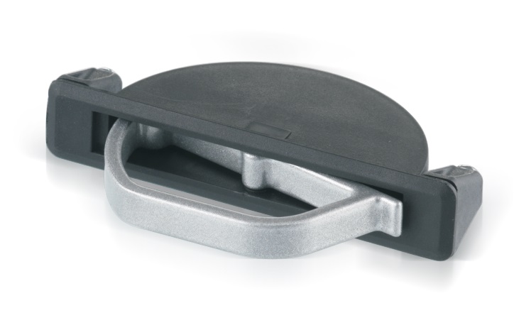 RS PRO Black Powder Coating Polyamide Handle 43.5 mm Height, 21mm Width, 105.5mm Length