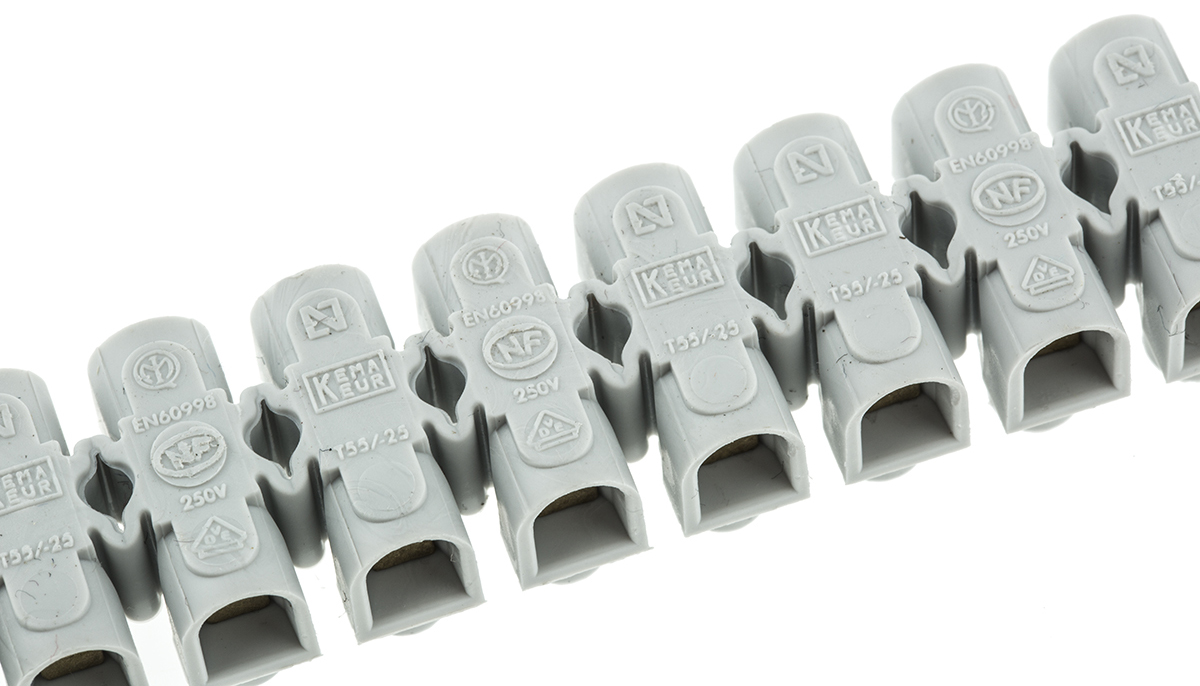 Legrand Non-Fused Terminal Block, 12-Way, 25A, 6 mm² Wire, Screw Down Termination