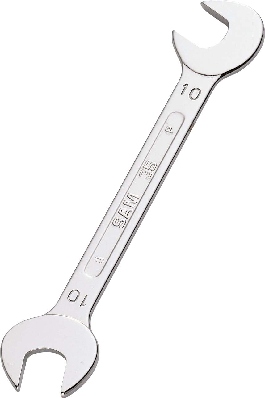 SAM 35 Series Open-end Wrench, 5mm, Metric, Double Ended, 75 mm Overall