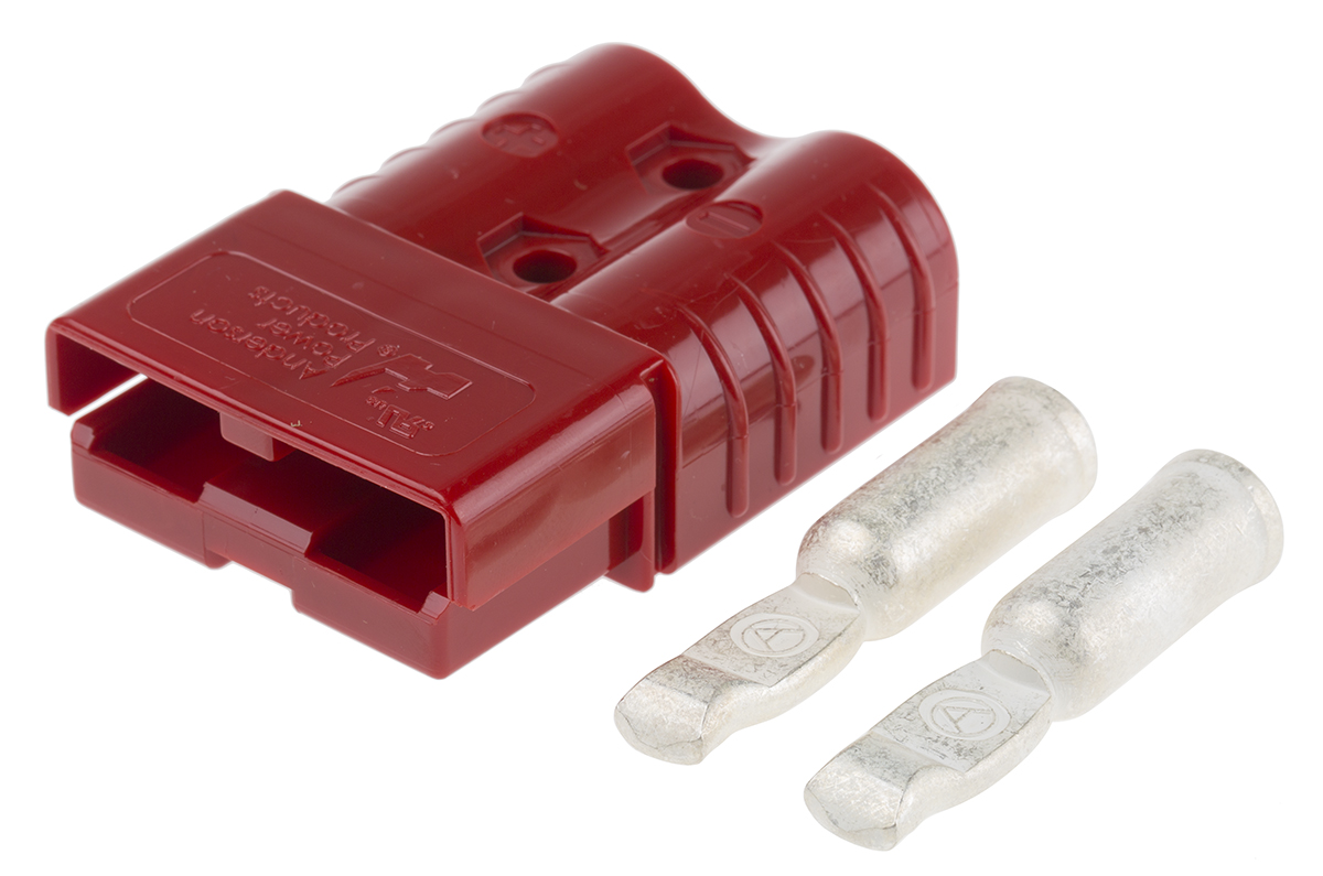 Anderson Power Products, SB120 Series Male 2 Way Battery Connector, 120A, 600 V