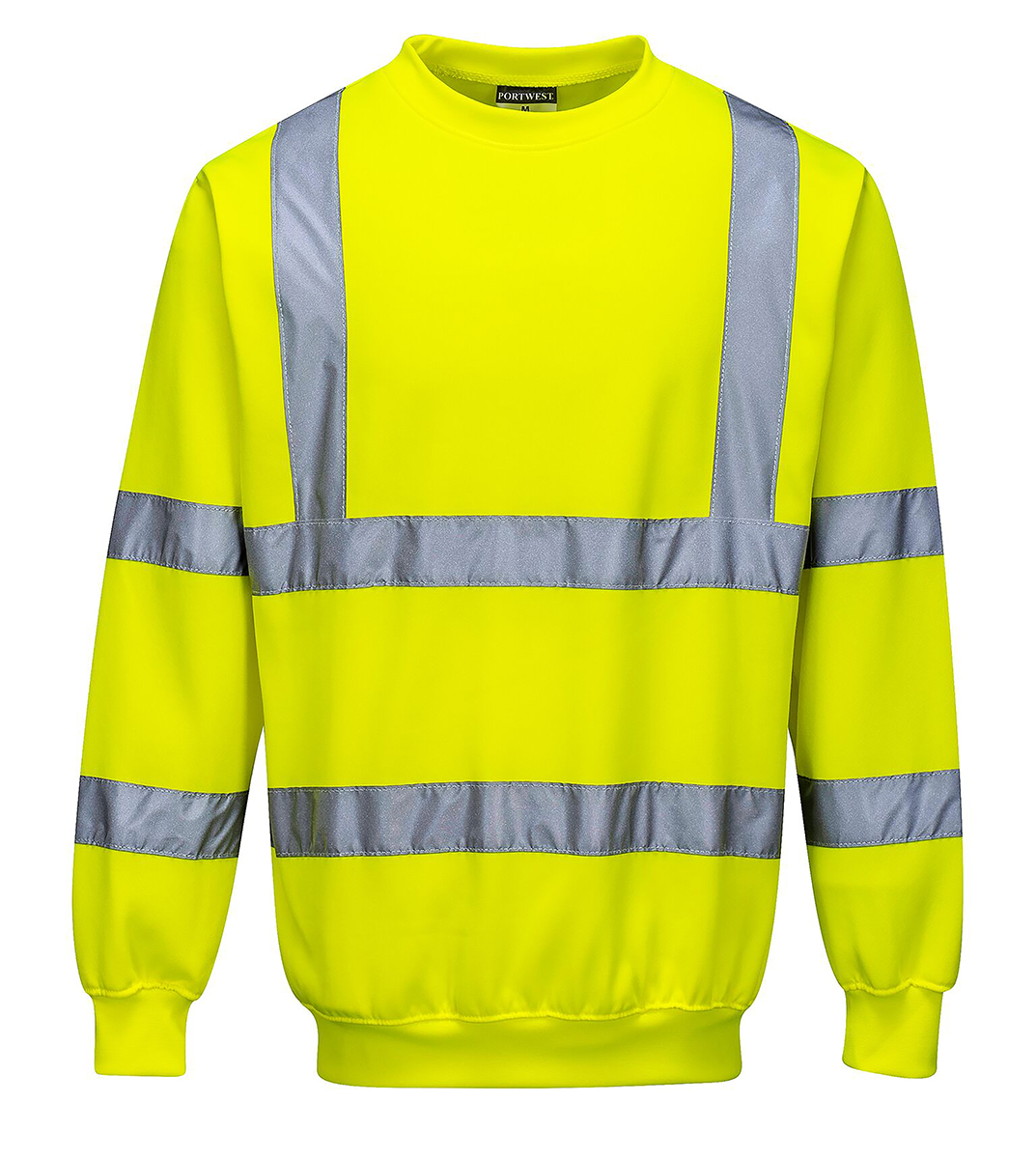 Portwest Yellow Men Hi Vis Sweatshirt, S