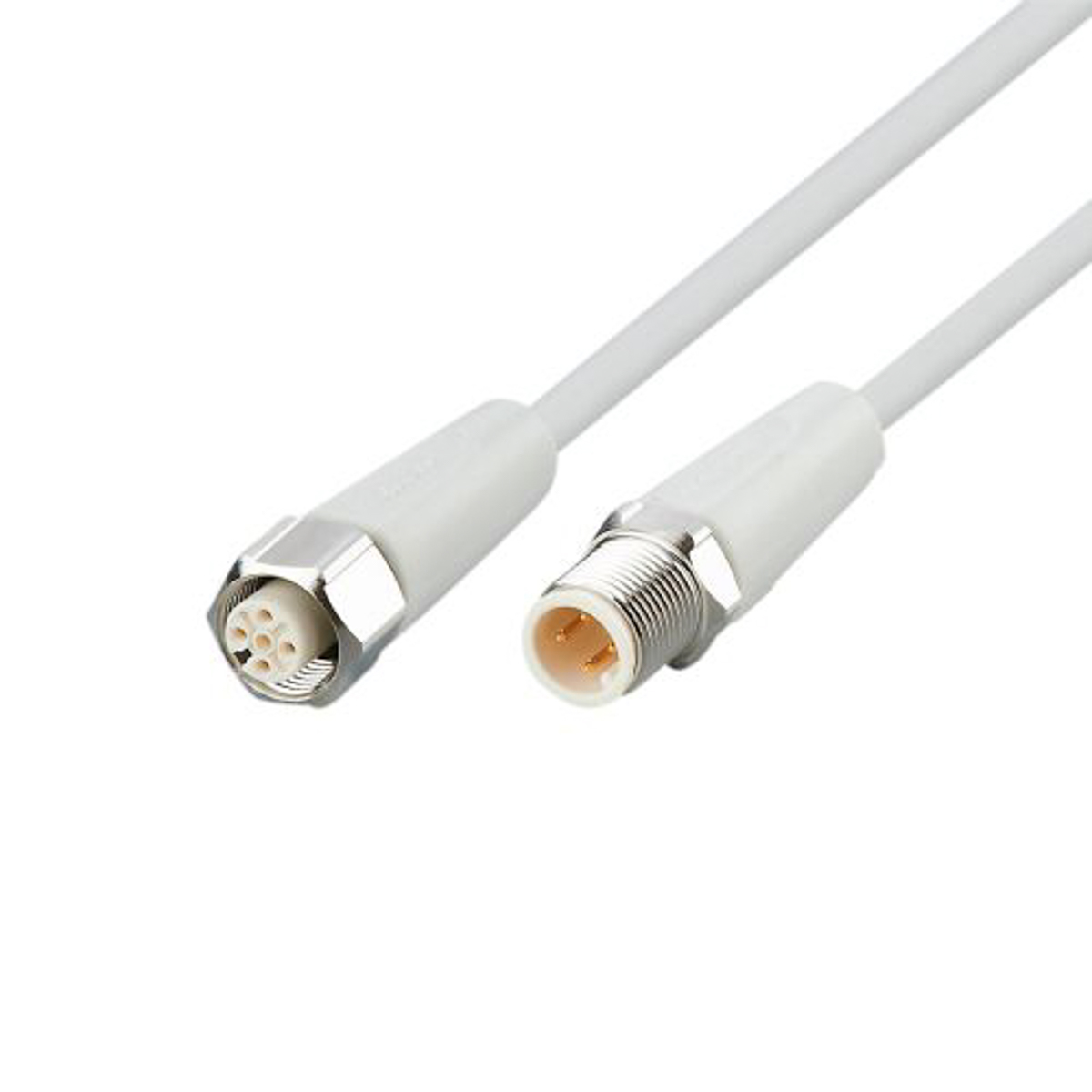 ifm electronic Male 4 way M12 to Female 4 way M12 Sensor Actuator Cable, 5 m