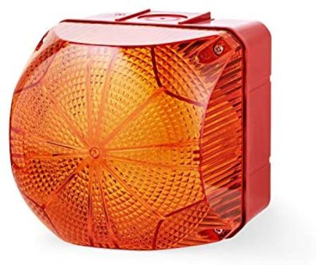 AUER Signal QBS Series Red Strobe Beacon, 24-48 V ac/dc, Base Mount, Panel Mount, LED Bulb, IP66
