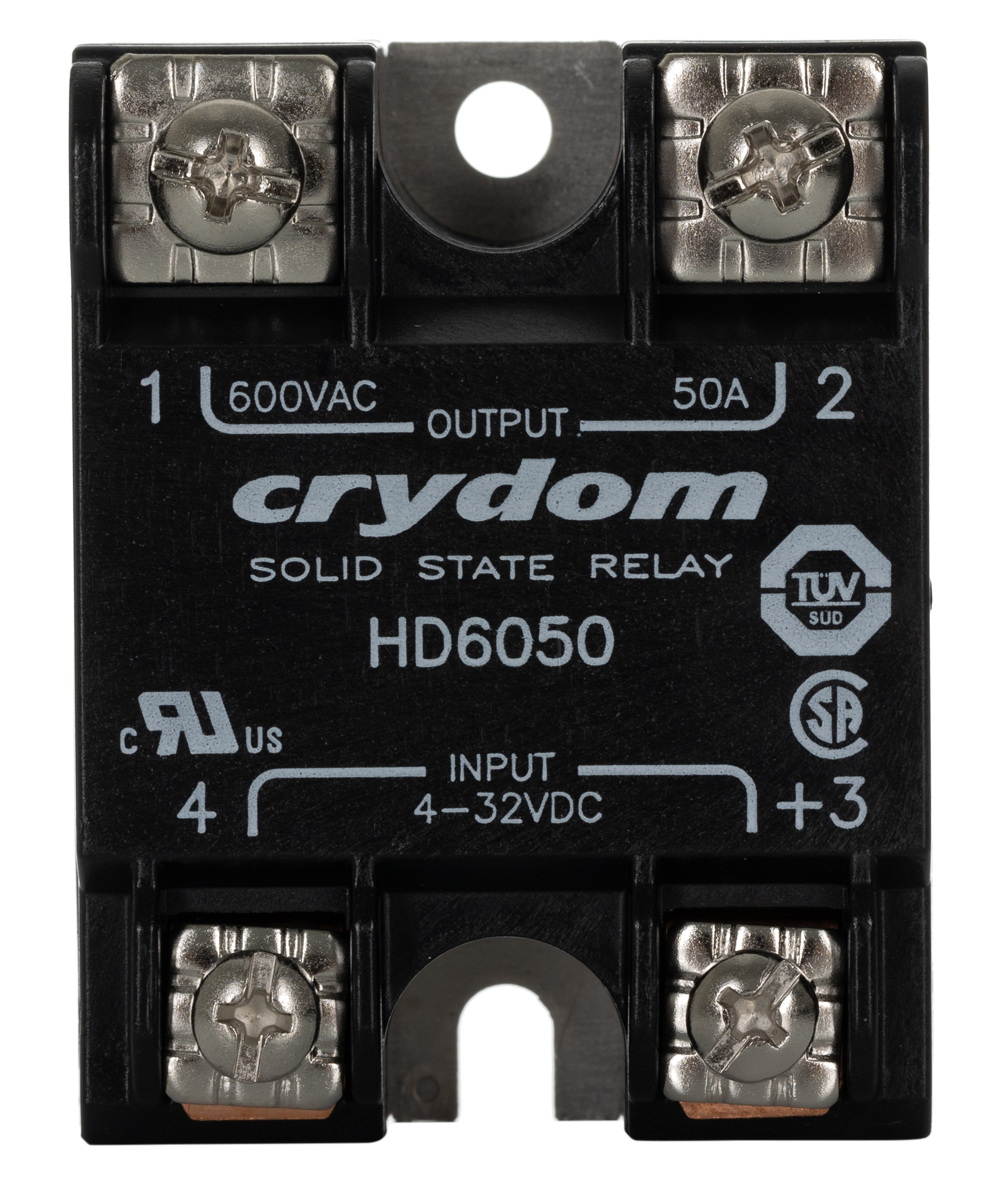 Sensata Crydom HD60 Series Solid State Relay, 50 A Load, Panel Mount, 660 V ac Load, 32 V Control