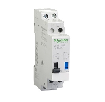 Schneider Electric TeSyS GC/GY Series Solid State Relay, 16 A Load, Clip-On, 250 V ac/dc Load, 220 V ac/dc Control