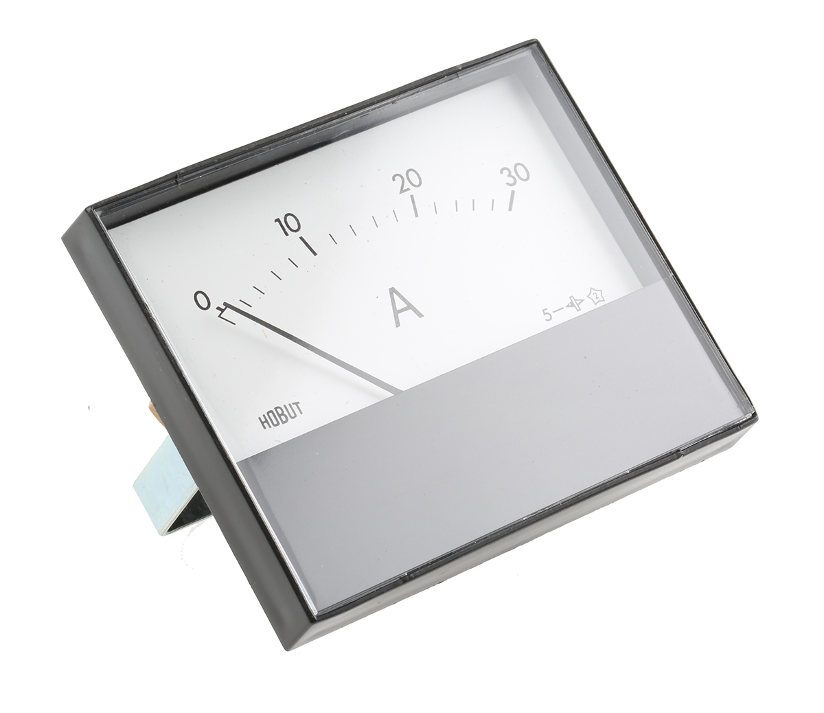 HOBUT R68M Analogue Panel Ammeter 30A DC, 63.5mm x 62.5mm, ±8 % Moving Magnet