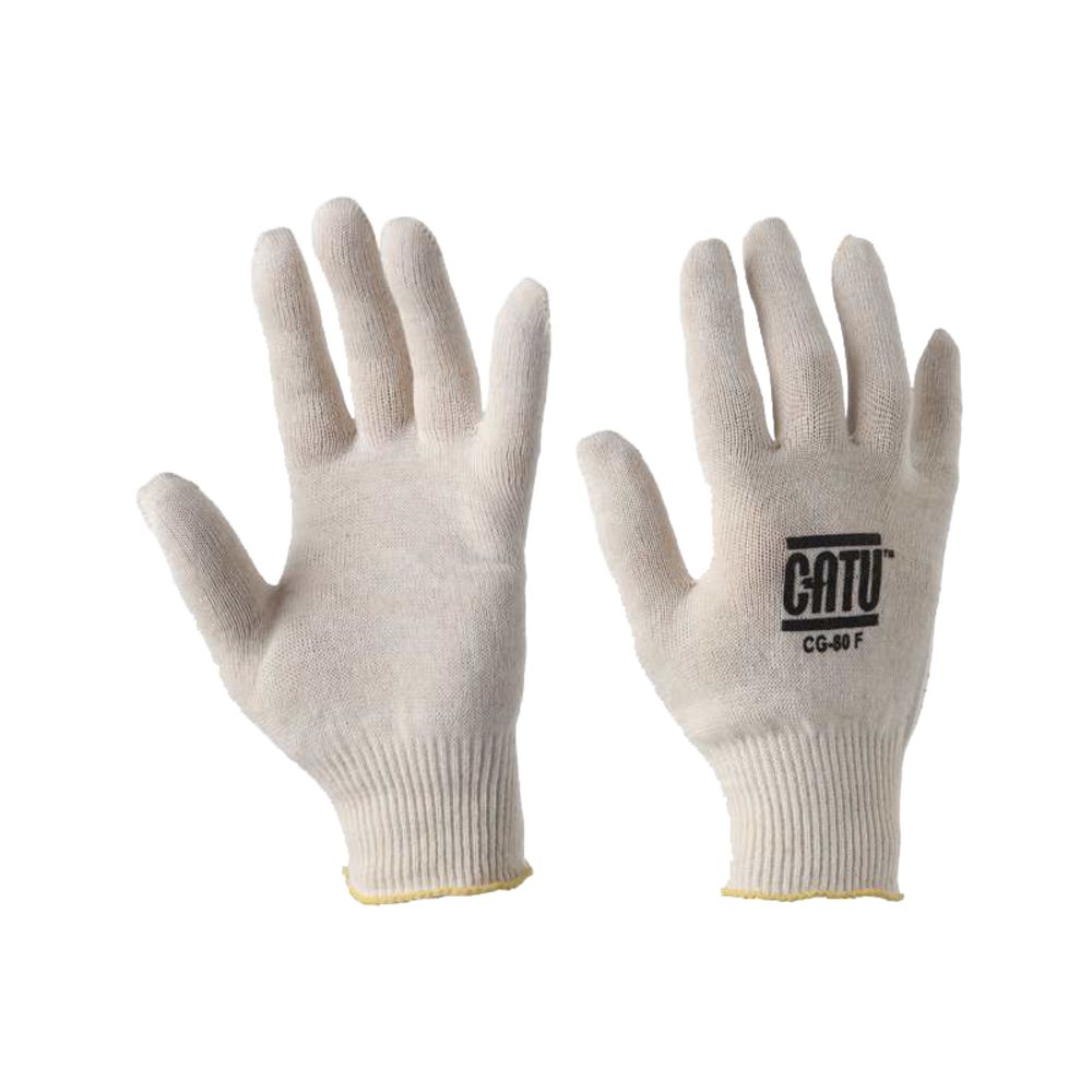 Catu CG-80-F White Cotton Glove, Size 7/8