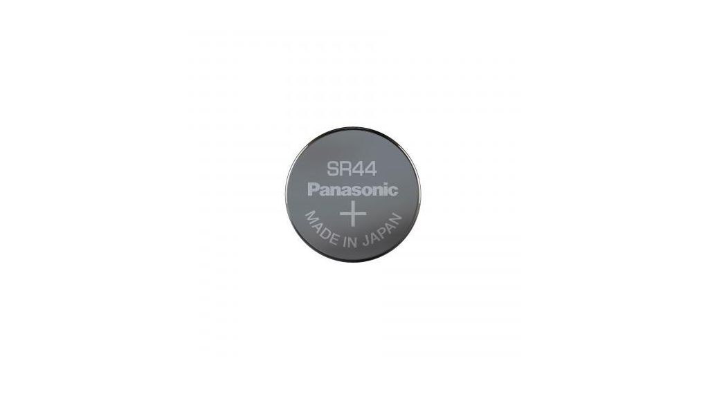 Panasonic SR44 Button Battery, 1.55V, 11.6mm Diameter