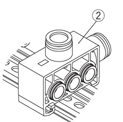 SMC SY7000 Block Assembly Kit, SY7000-75-1A-Q