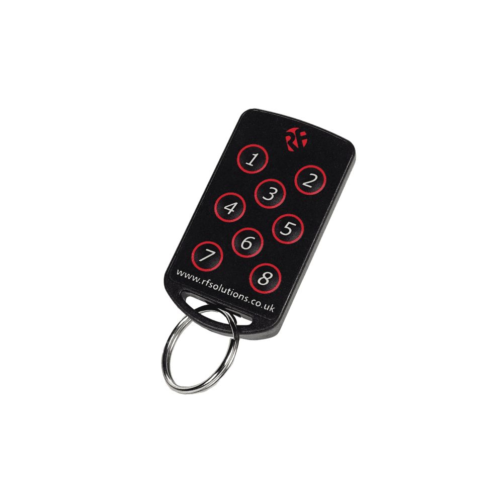 RF SolutionsFOBBER-4T8 8 Button Remote Control Fob, 433.92MHz