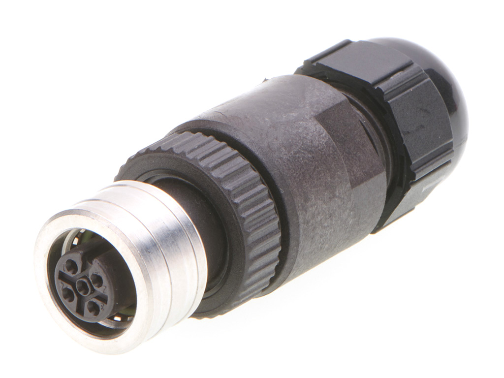 Brad from Molex Circular Connector, 5 Contacts, Cable, M12 Connector, Socket, Female, IP69K, Ultra-Lock Series