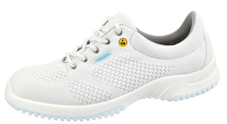 Abeba 31772 Unisex White Steel Toe Capped Safety Shoes, UK 9, EU 45