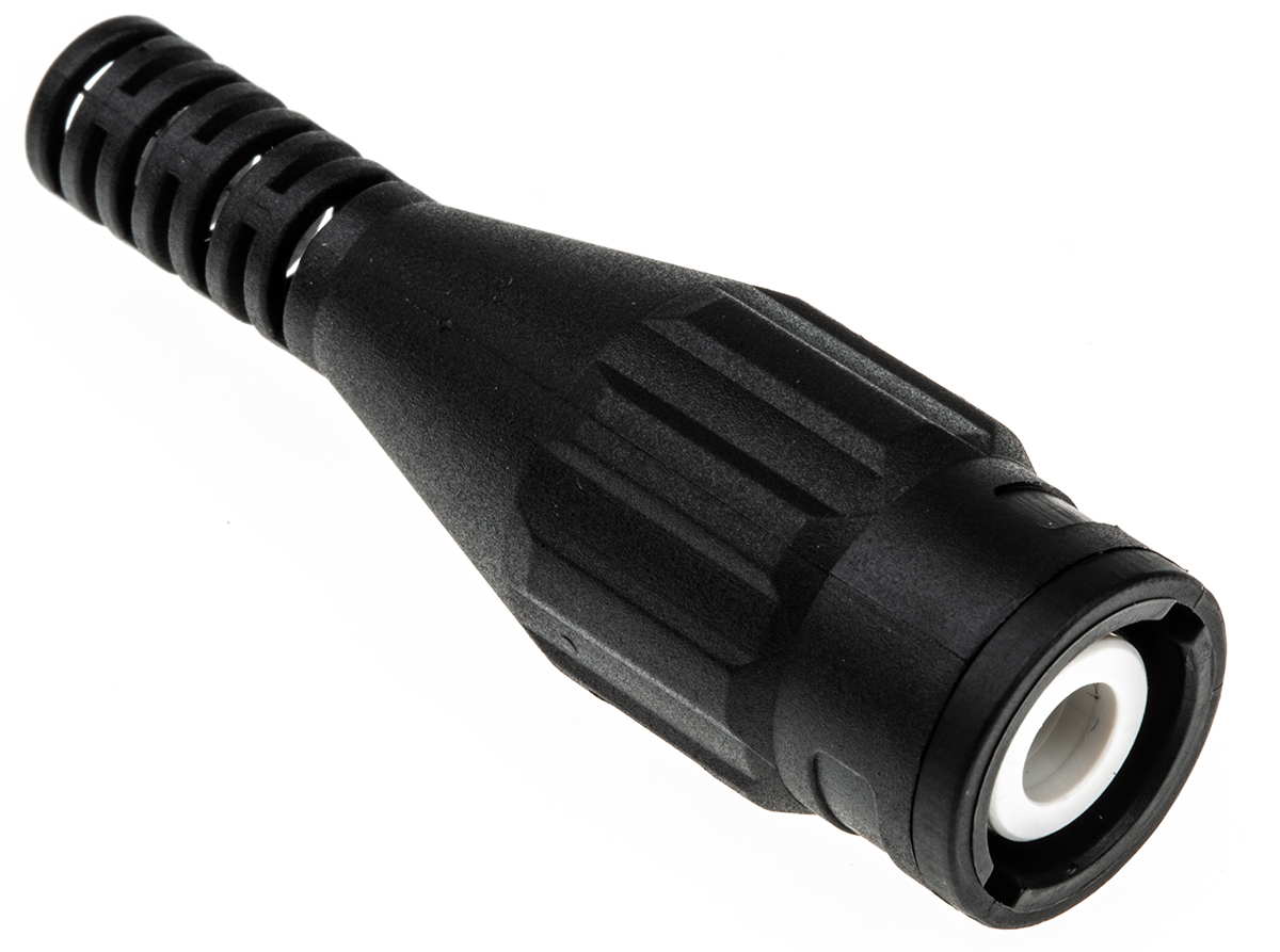 Staubli, Plug Cable Mount BNC Connector, Crimp Termination, Straight Body